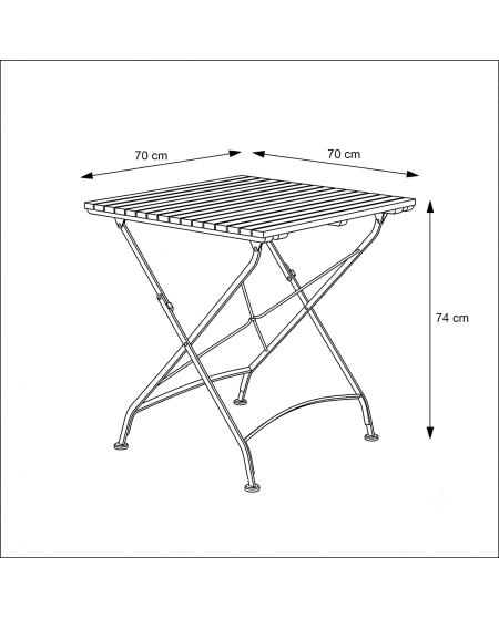 Stolik Lara 70x70 cm