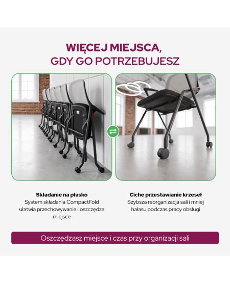 Krzesło Ergon czarno szare