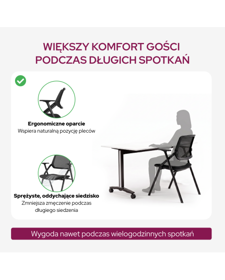 Krzesło Optima czarne