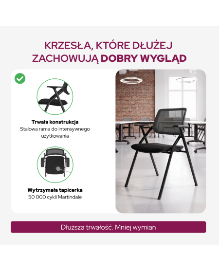 Krzesło Optima czarne