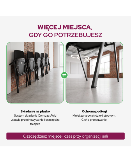 Krzesło Optima czarne