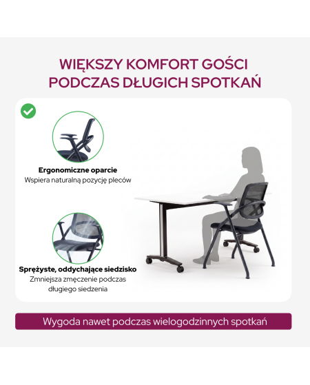 Krzesło Linea czarne