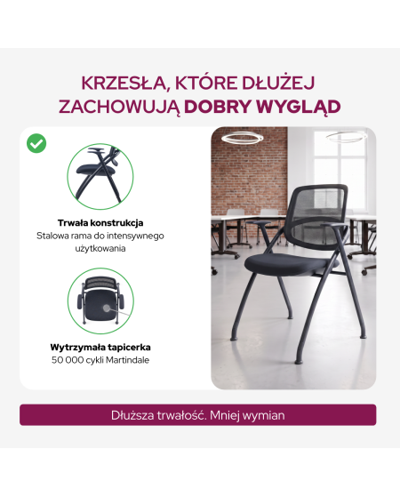 Krzesło Linea czarne