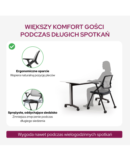 Krzesło Optima CA czarno szare