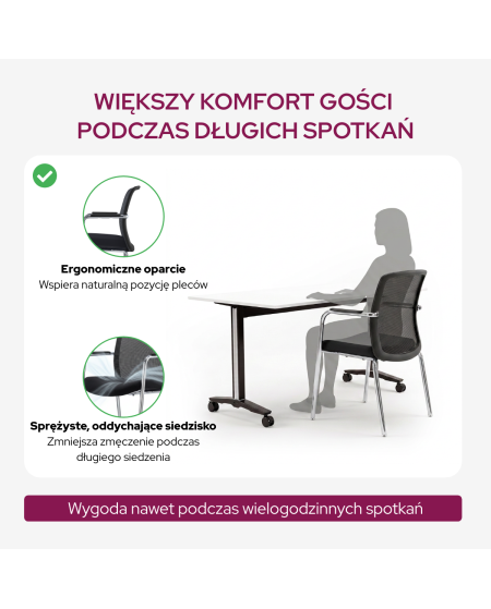 Krzesło Lenzo czarne