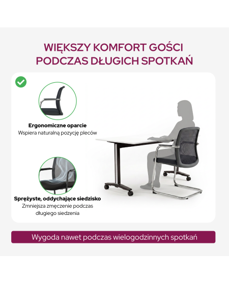 Krzesło Quadra czarne