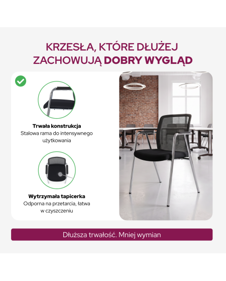 Krzesło Lenzo czarne