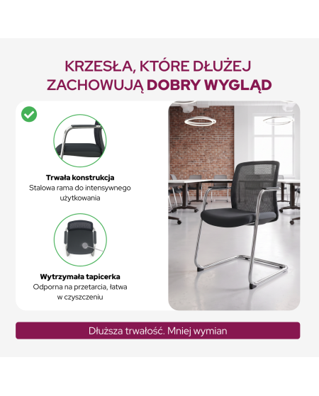 Krzesło Quadra czarne