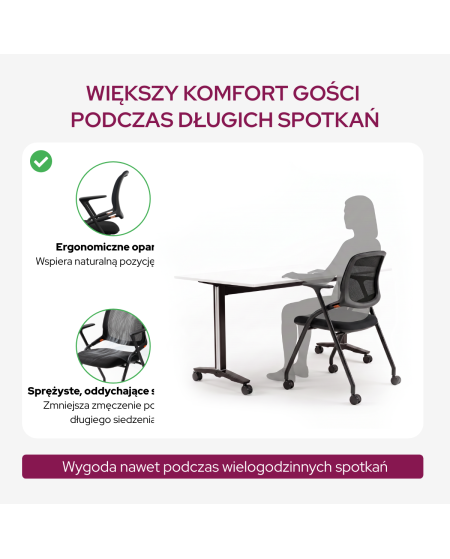 Krzesło Ergon czarne