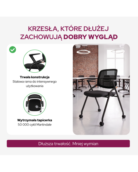 Krzesło Ergon czarne