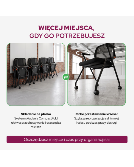 Krzesło Ergon czarne