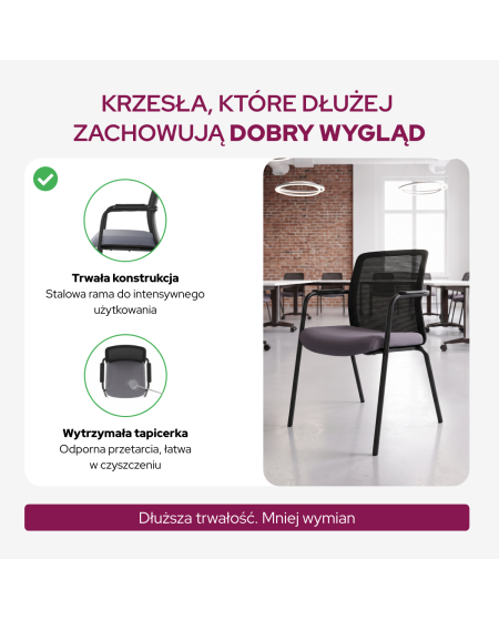 Krzesło Formo czarno szare