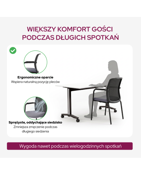 Krzesło Formo czarno szare