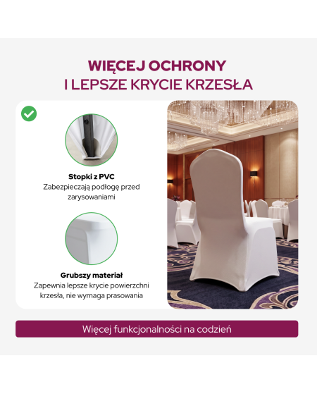Pokrowiec Slimtex 250 biały
