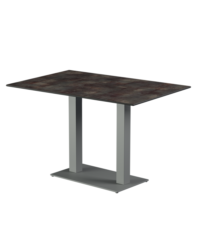 Stolik Alfa Duo szary blat HPL