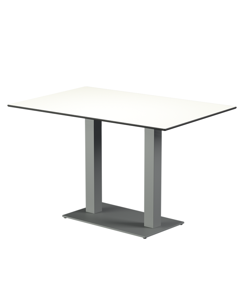 Stolik Alfa Duo szary blat HPL