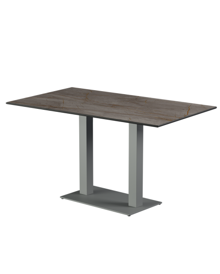 Stolik Alfa Duo szary blat HPL