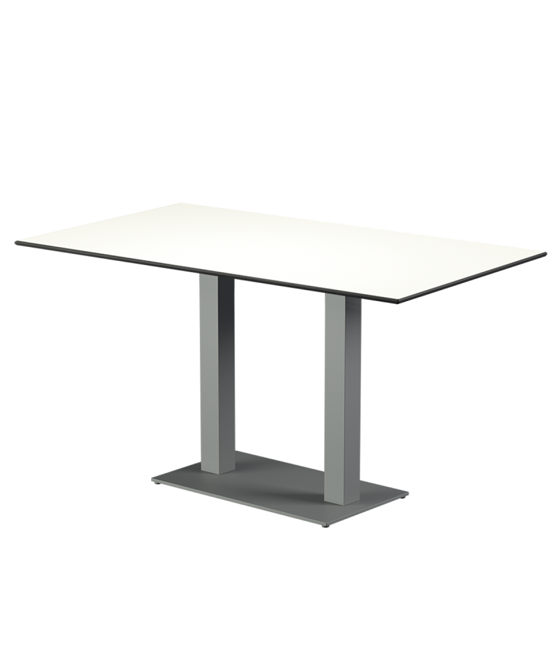 Stolik Alfa Duo szary blat HPL