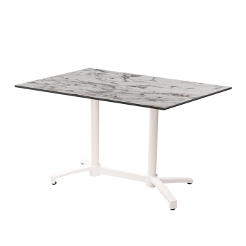 Stolik Cross Comfort Duo biały blat HPL