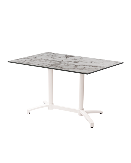 Stolik Cross Comfort Duo biały blat HPL