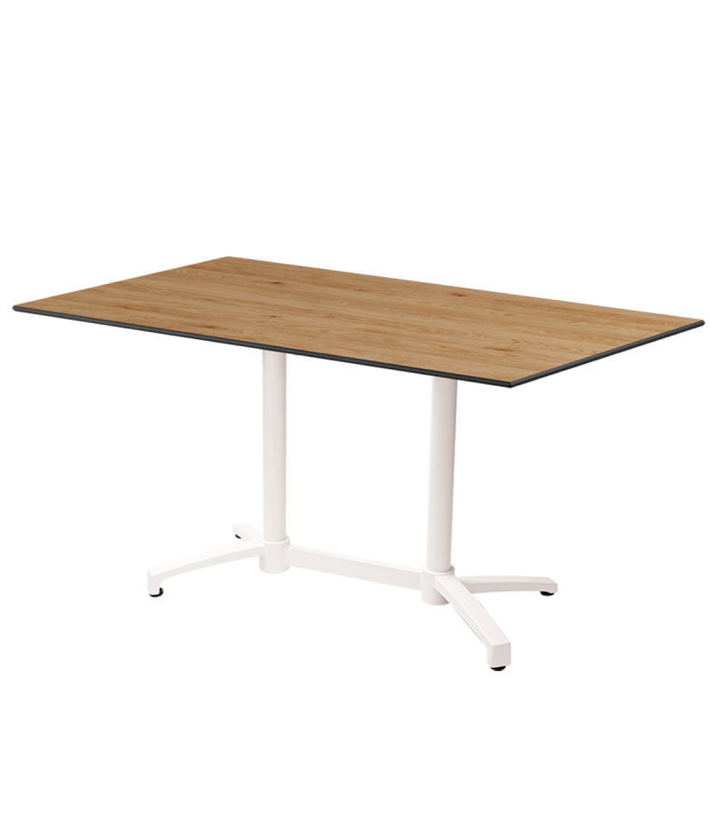 Stolik Cross Comfort Duo biały blat HPL