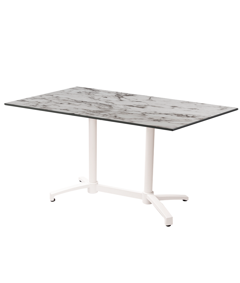 Stolik Cross Comfort Duo biały blat HPL
