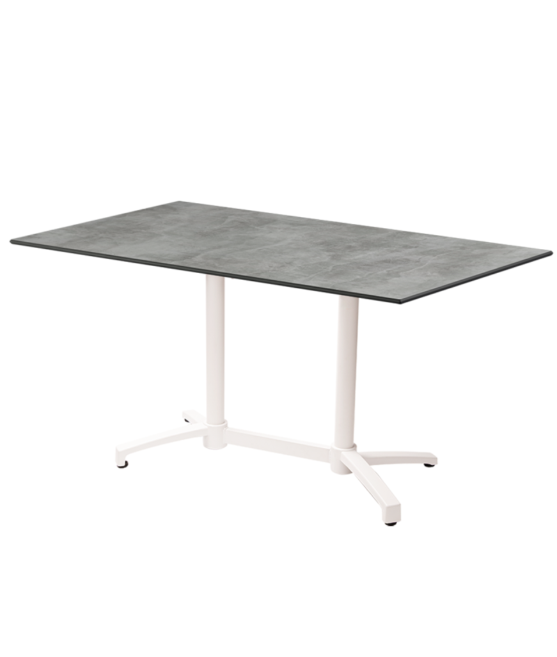 Stolik Cross Comfort Duo biały blat HPL