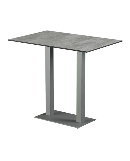 Stolik Alfa Bar Duo szary blat HPL