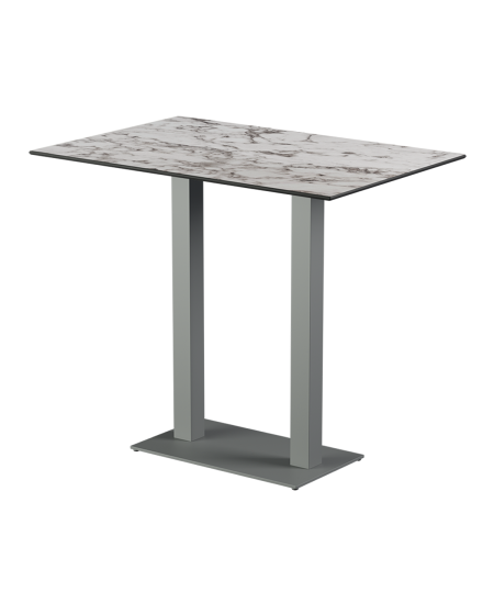 Stolik Alfa Bar Duo szary blat HPL