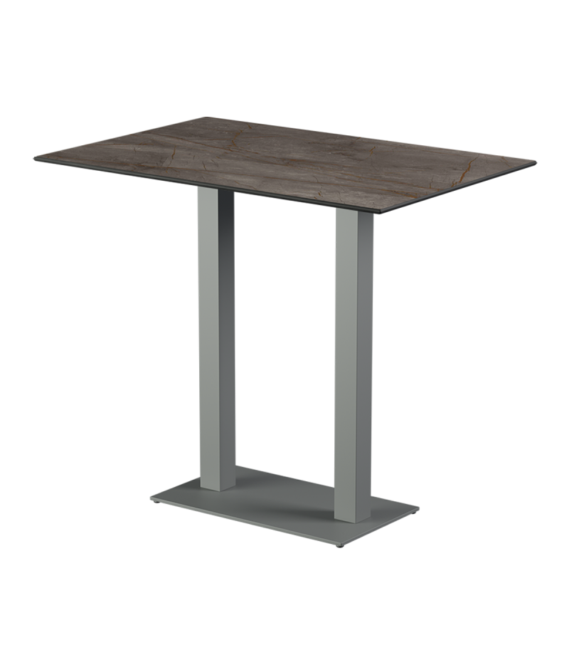 Stolik Alfa Bar Duo szary blat HPL