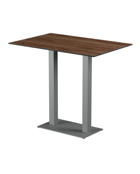 Stolik Alfa Bar Duo szary blat HPL