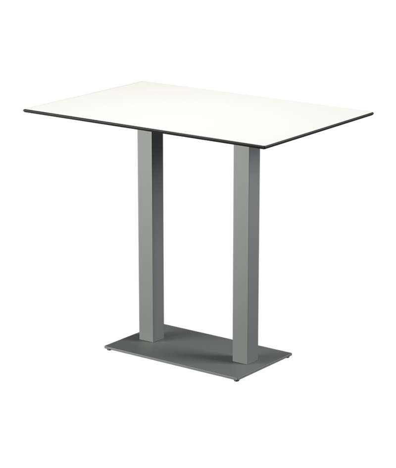 Stolik Alfa Bar Duo szary blat HPL