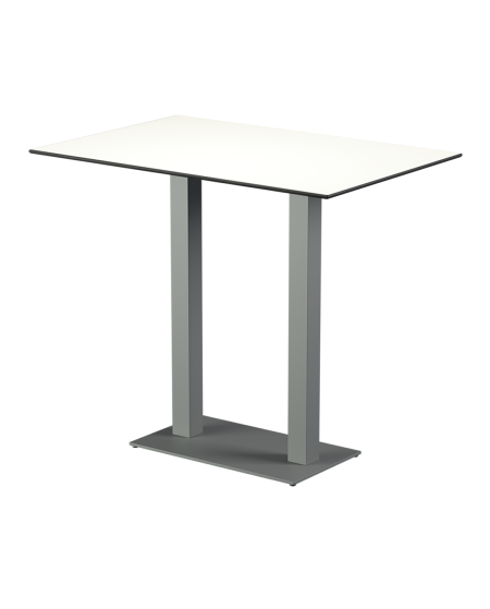 Stolik Alfa Bar Duo szary blat HPL