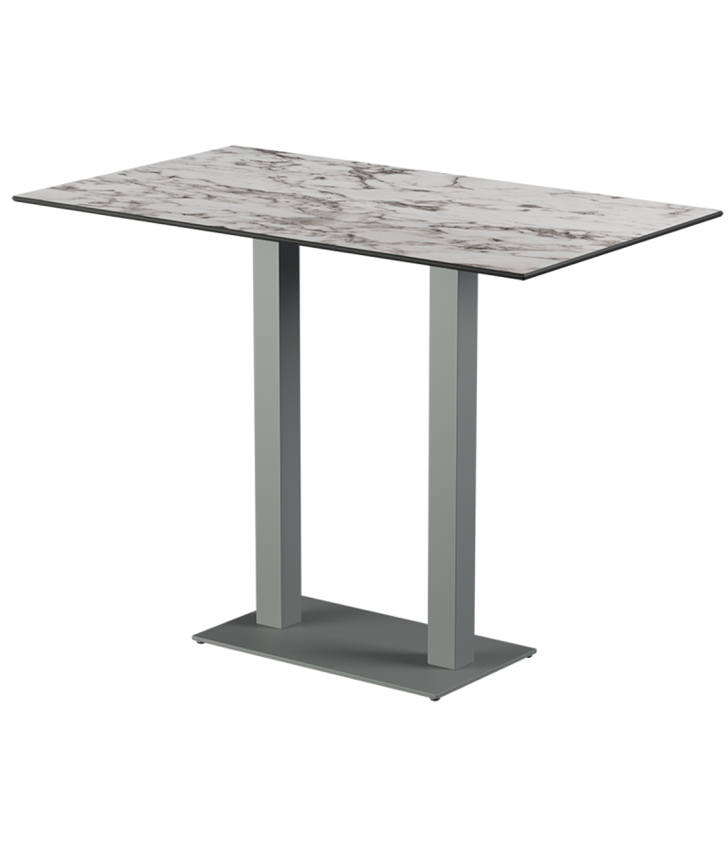 Stolik Alfa Bar Duo szary blat HPL