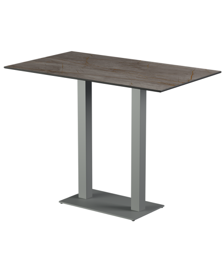 Stolik Alfa Bar Duo szary blat HPL