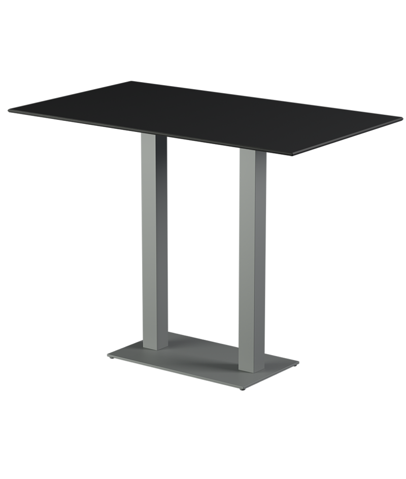 Stolik Alfa Bar Duo szary blat HPL