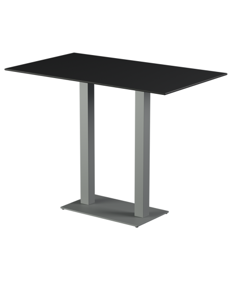Stolik Alfa Bar Duo szary blat HPL