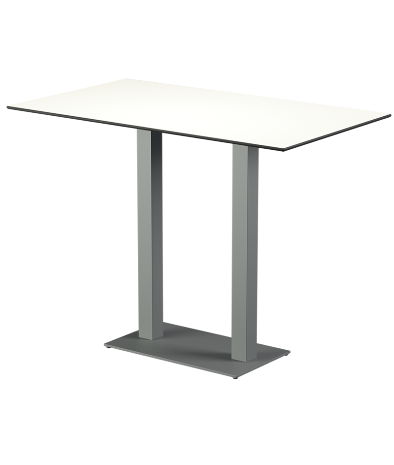 Stolik Alfa Bar Duo szary blat HPL