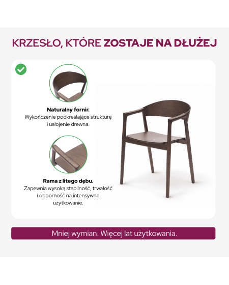 Krzesło Arden smoky