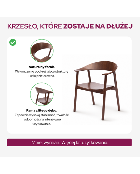 Krzesło Horizon orzech