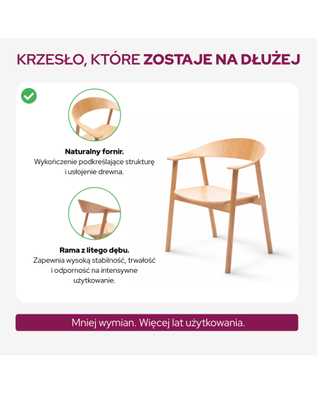 Krzesło Horizon naturalne