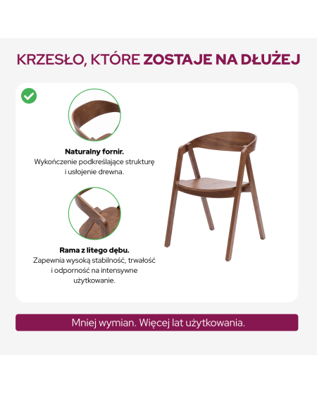 Krzesło Futura orzech