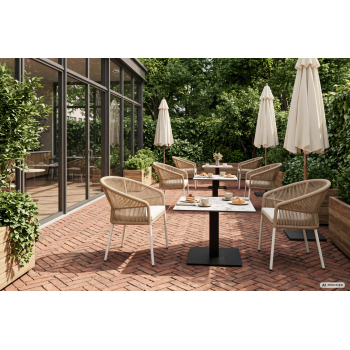 Stolik Alfa Cafe blat HPL