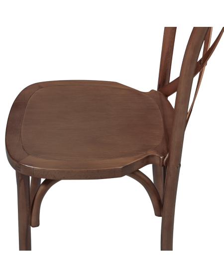 Krzesło Cross-Back Wood orzech