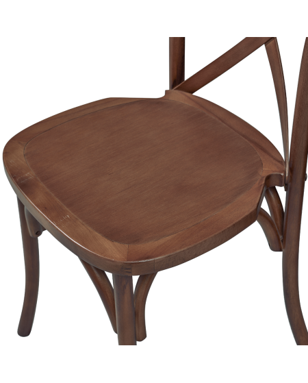 Krzesło Cross-Back Wood orzech