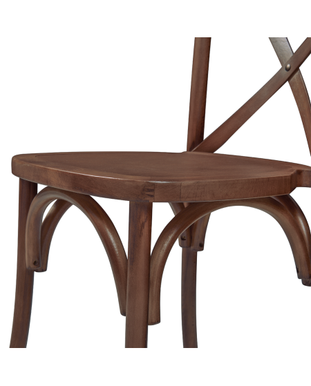 Krzesło Cross-Back Wood orzech