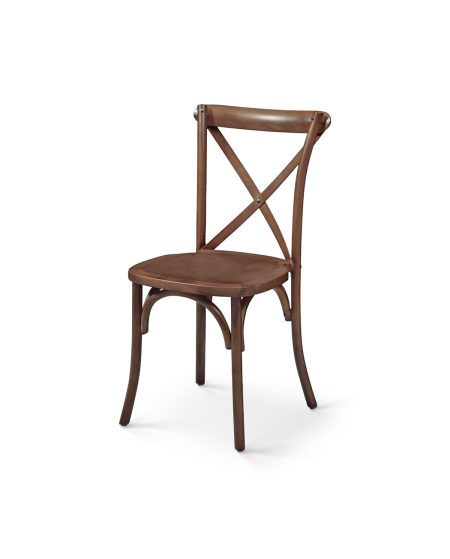 Krzesło Cross-Back Wood orzech