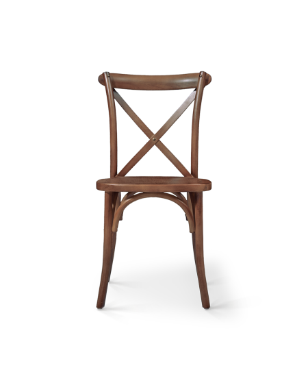 Krzesło Cross-Back Wood orzech