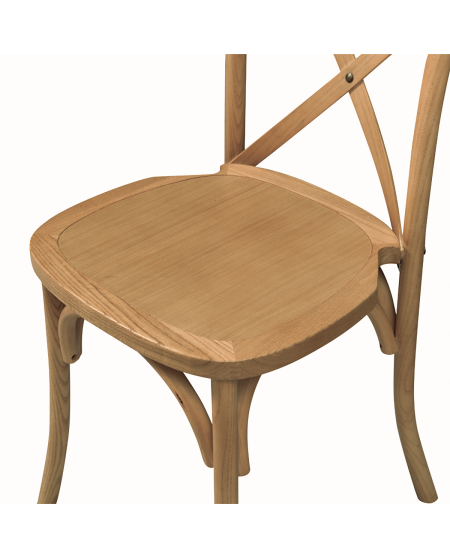 Krzesło Cross-Back Wood jasny dąb