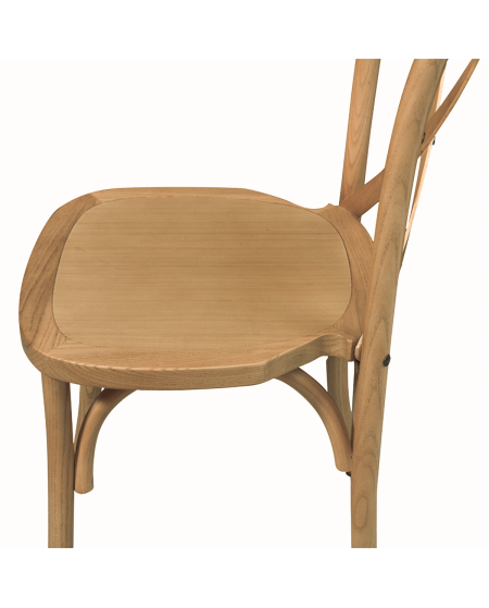 Krzesło Cross-Back Wood jasny dąb